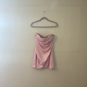 Light pink silk house of cb dress